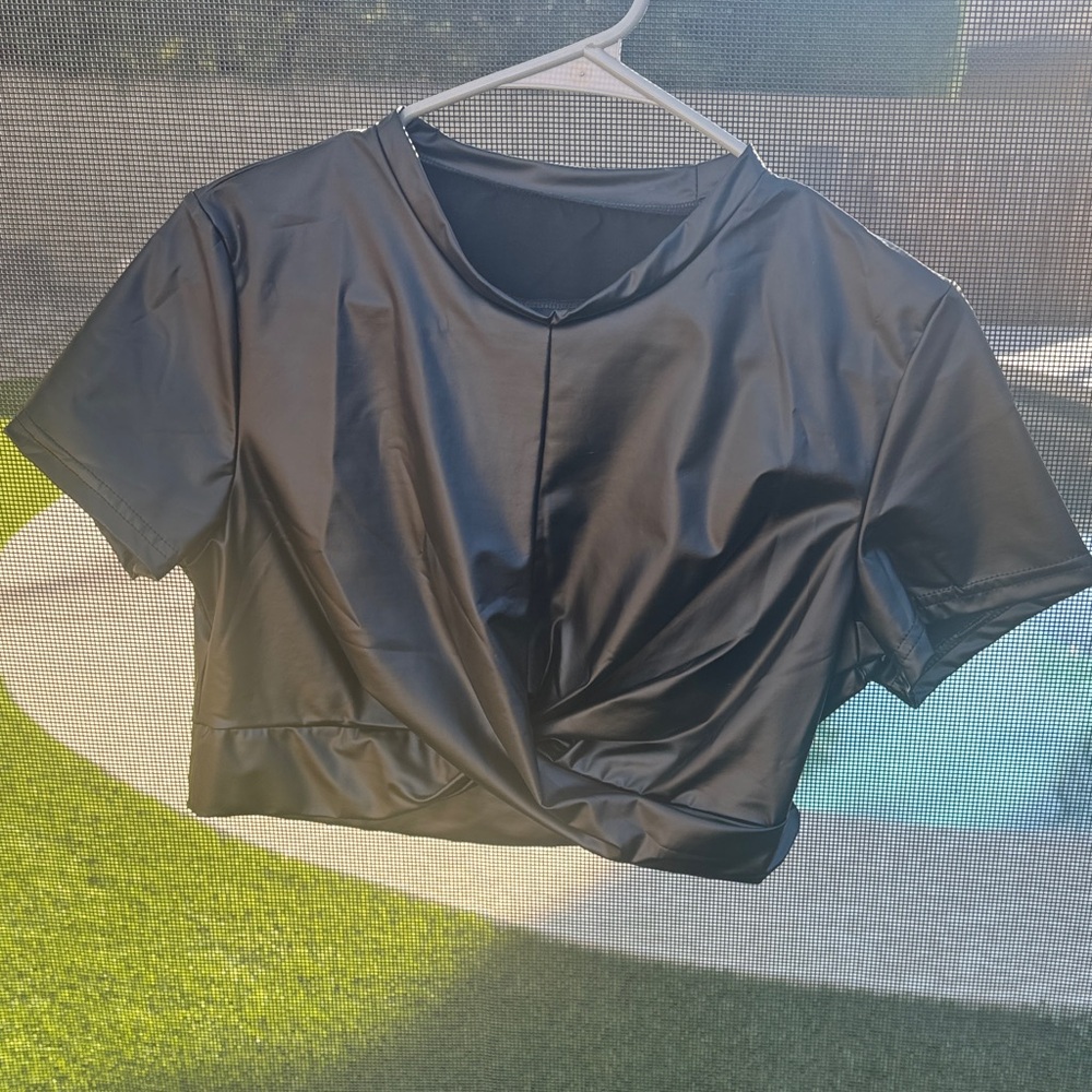 Black Women's Crop Top